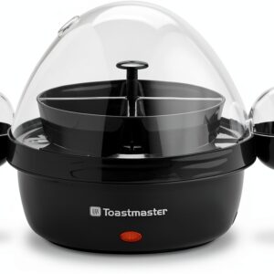 Toastmaster Rapid Electric Egg Cooker 7 Egg Black Plastic TM-1ECBL-0