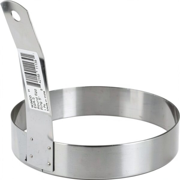 Winco 5-Inch Round Egg Ring Medium Stainless Steel Kitchen Tool-3