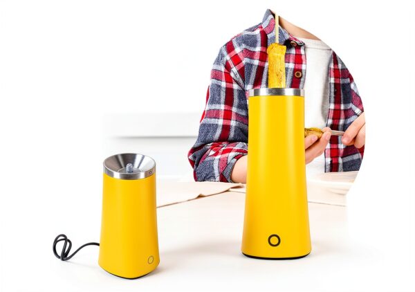 Electric Egg Sausage Roll Maker by Garneck Yellow Vertical Cooker-7