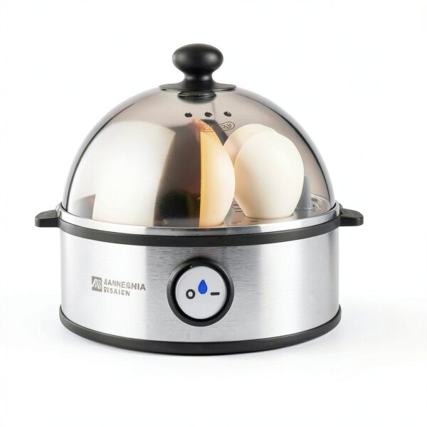 Electric Egg Cooker Annie and Mia Design 7 Egg Stainless Steel Silver-2