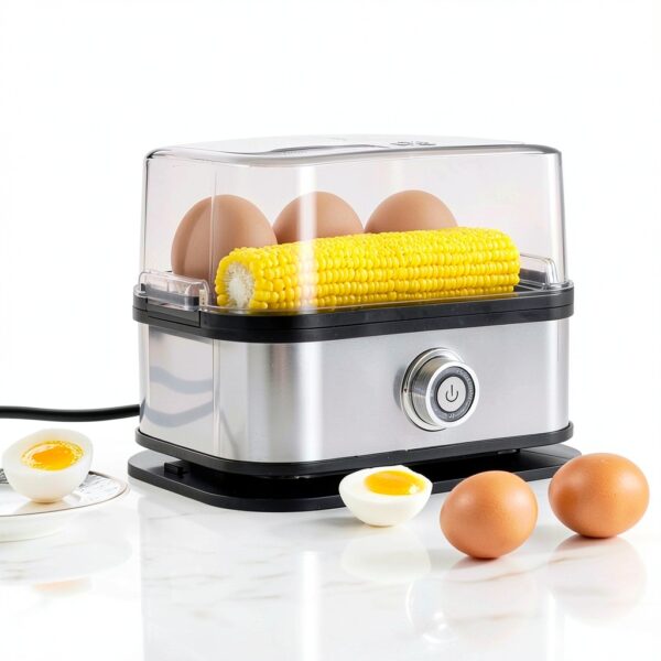 Egg Cooker 2025 Rapid 6-Egg Stainless Steel Electric Cooker ZXL0855-4