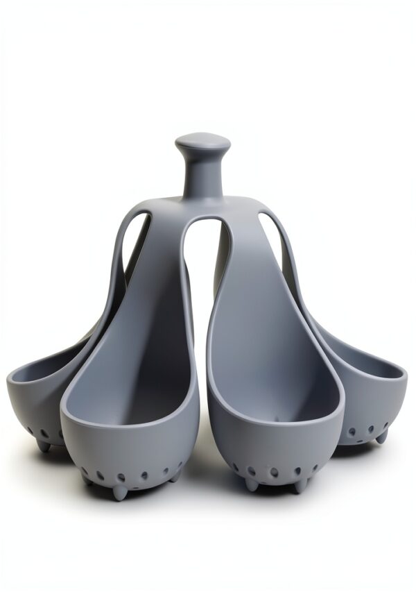Silicone Egg Boiler Rack by MUCHENZZ Freestanding 6‑Egg Holder Gray-7