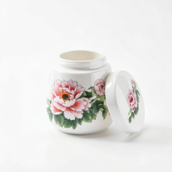 Egg Coddler Set with Lid - Ceramic Egg Cooker, 220ml Porcelain Egg Coddler with Lid, Soft Boiled Egg Maker for Breakfast, Steamed Egg Dish, Single or Double Egg Cooking, Chawanmushi Cups-2