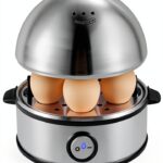 Electric Egg Cooker Annie and Mia Design 7 Egg Stainless Steel Silver-0