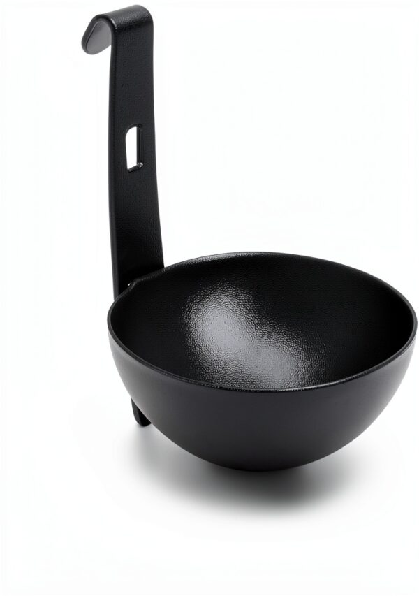 Portable Stainless Steel Egg Boiler Black 10.3×7.3cm Non‑Stick Design-1